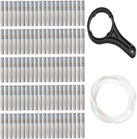 Orcus PURERITE 10" Spun Candle Bundle Of 100 With Spanner + 2 Meter pipe(1/4) Solid Filter Cartridge(5.0, Pack of 1)