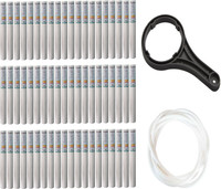 Orcus 10 Inch Spun Candle Set Of 60 With Spanner + 4 Meter Pipe(1/4) Solid Filter Cartridge(5, Pack of 60)