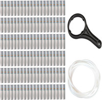 Orcus PURERITE 10" Spun Candle Bundle Of 120 With Spanner + 2 Meter pipe(1/4) Solid Filter Cartridge(5, Pack of 120)