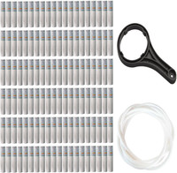 Orcus 10 Inch Spun Candle Set Of 120 With Spanner + 4 Meter Pipe(1/4) Solid Filter Cartridge(5, Pack of 120)