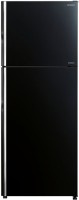 Hitachi 403 L Frost Free Double Door 2 Star Refrigerator(Glass Black, R-VG440PND8)