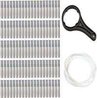 Orcus 10 Inch Spun Candle Pack Of 100 With Spanner,5 Meter Pipe(1/4) Solid Filter Cartridge(5.0, Pack of 100)