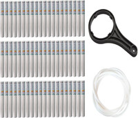 Orcus 10 Inch Spun Candle Pack Of 60 With Spanner,5 Meter Pipe(1/4) Solid Filter Cartridge(5.0, Pack of 60)