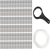 Orcus 10 Inch Spun Candle Pack Of 120 With Spanner,5 Meter Pipe(1/4) Solid Filter Cartridge(5.0, Pack of 120)