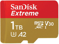 SanDisk Extreme 1 TB MicroSDXC UHS Class 3 160 MB/s  Memory Card