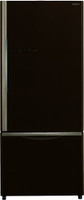 Hitachi 525 L Frost Free Double Door Bottom Mount 2 Star Refrigerator(Glass Brown, R-B570PND7 GBW)
