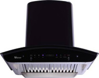 Seavy Moon Plus BK 60  with Motion Sensor Technology Auto Clean Wall Mounted Chimney(Black Titanium 1200 CMH)