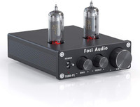 Fosi Audio Tube-P1 50 W AV Power Amplifier(Black)