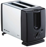BAJAJ POP-UP-SILVER STYLISH SANDWICH MAKER 750 W Pop Up Toaster(Black, Silver)