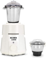 Su-mix Hotel/Commercial Heavy Deauty Mixer Grinder With 2 Jars (White 1200 watts) 1200 Mixer Grinder (2 Jars, White)
