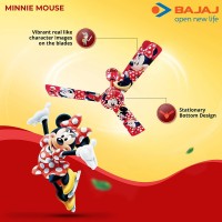 BAJAJ Disney Minnie Mouse MM01 1200 mm 3 Blade Ceiling Fan(Multicolor, Pack of 1)