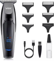 VGR V-070 Digital LED Display Professional hair trimmer for men cordless zero cutting hair trimmer Trimmer 120 min  Runtime 4 Length Settings(Black)