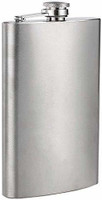 Birud Hip Flask 10 Oz Design Engraved Alcoholic Beverage Holder Wine Whiskey Drinks Bottle (295 ml) Stainless Steel Hip Flask(295 ml)