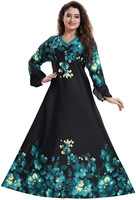 PURSA Women Nighty(Green)