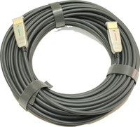 Leo Films Active Fiber Optic HDMI 4K 20 m HDMI Cable(Compatible with PS4, PS5, 4K Gaming, Netflix streaming device, Black, One Cable)