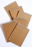 INNAXA ( A7 Pack of 6) A7 Note Pad blank 50 Pages(Brown, Pack of 6)