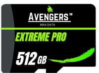 Avengers Max Data CANVA 4 512 GB Universal Flash Storage Class 10 40 MB/s  Memory Card(With Adapter)