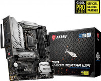 MSI MAG B460M MORTAR WIFI Mini-ATX LGA 1200 Gaming Motherboard(Black)