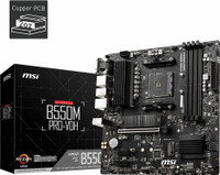 MSI B550M PRO-VDH MATX AM4 Gaming Motherboard(Black)