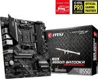 MSI MAG B550M BAZOOKA Micro-ATX AM4 Gaming Motherboard