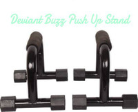 Deviant Buzz Stainless Steel Push Up Bar Black Push-up Bar