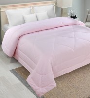 AKIN Solid King Comforter(Microfiber, Pink)