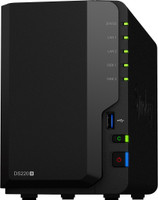 Synology DiskStation DS220+ 0 TB External Hard Disk Drive (HDD)(Black, Mobile Backup Enabled, External Power Required)