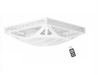 HALONIX CUBOID 400 mm Remote Controlled 3 Blade Ceiling Fan(White, Pack of 1)