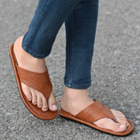 Layasa Men Flip Flops Tan 8 Lowest Price in Online India