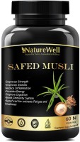 Naturewell Organics Premium Safed Musli, safed musli capsule, testosterone booster for men(60 No)