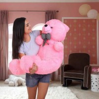 ridhisidhi Birthday Gift - A Teddy Bear Pink Color 3 feet for Your Love - 36 inch (Pink)  - 36 inch(Pink)