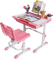 Alex Daisy Universal Metal Study Table(Finish Color - Pink & White) RS.10950.00