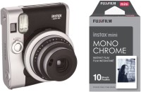 FUJIFILM Instax Mini Mini 90 Black with 10x1 Monochrome film Instant Camera(Black)