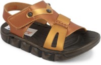 N Five Boys & Girls Buckle Strappy Sandals(Brown)