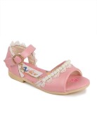 N Five Girls Buckle Strappy Sandals(Pink)