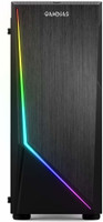 Gamdias ARGUS E1 with 120mm Fan and RGB Lighting MID Tower Cabinet(Black)