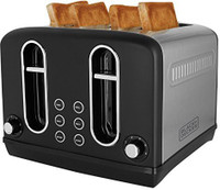 Black & Decker BXTOO401IN 2300 W Pop Up Toaster(Grey)