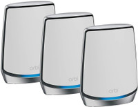 NETGEAR RBK853 7500 Mbps Mesh Router(White, Tri Band)