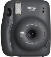 FUJIFILM Instax Mini 11 Instax Mini 11 with Black Pouch and 10 Shot film Instant Camera Instant Camera(Black)