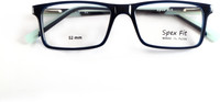 SpexFit Eyewear Full Rim Rectangle Frame(52 mm)