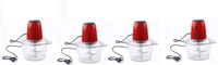 BEMALL Electric Meat Grinder Mixer Machine, 300W (White) (Pack of 4) Electric Meat Grinder