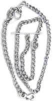 S.Blaze 330g Dog Chain 152cm Approx Specially for Under 25kg Small Dogs 152 cm Dog Chain Leash(Silver)