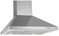 Sunflame Venza Plus 60 SS AC DX Auto Clean Wall Mounted Chimney(Silver 1100 CMH)