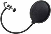 MX Pop Filter Studio Microphones stand Swivel Mount Flexible Gooseneck holder Microphone Holder(Black)