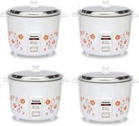 Panasonic SR-WA10H (E) pack of 4 Electric Rice Cooker(2.7 L, White)