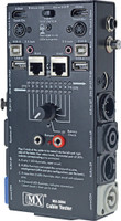 MX Audio Cable Tester Tests XLR 6.35mm TRS 1/4" TS Speakon Jack 2 & 4 Pole Din RCA Plug RJ45 Powercon HDMI Micro USB Banana cables Cable Testers(Black)