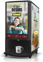 Cafe Desire COFFEE TEA VENDING MACHINE (2 LANE) 5 Cups Coffee Maker(Black)