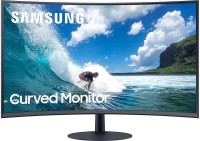 SAMSUNG 27 inch Curved Full HD LED Backlit VA Panel Frameless Monitor (LC27T550FDWXXL)(AMD Free Sync, Response Time: 4 ms, 75 Hz Refresh Rate)