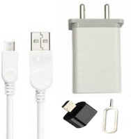 Akway Wall Charger Accessory Combo for Original Fast Charger Oppo f1s / f3 / f3 plus / f5 / f5 youth / f7 / a83 / a37f / a37 / a71 / a57, F1S, F1 PLUS, FIND 7/ 9, F3, A59S, R9S, and all smart phone Like Original Charger(White, Black)