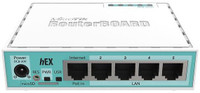 MikroTik RB750GR3 HEX 5-Port gigabit Router USB Micro SD PoE in 1024 Mbps Router(White, Dual Band)